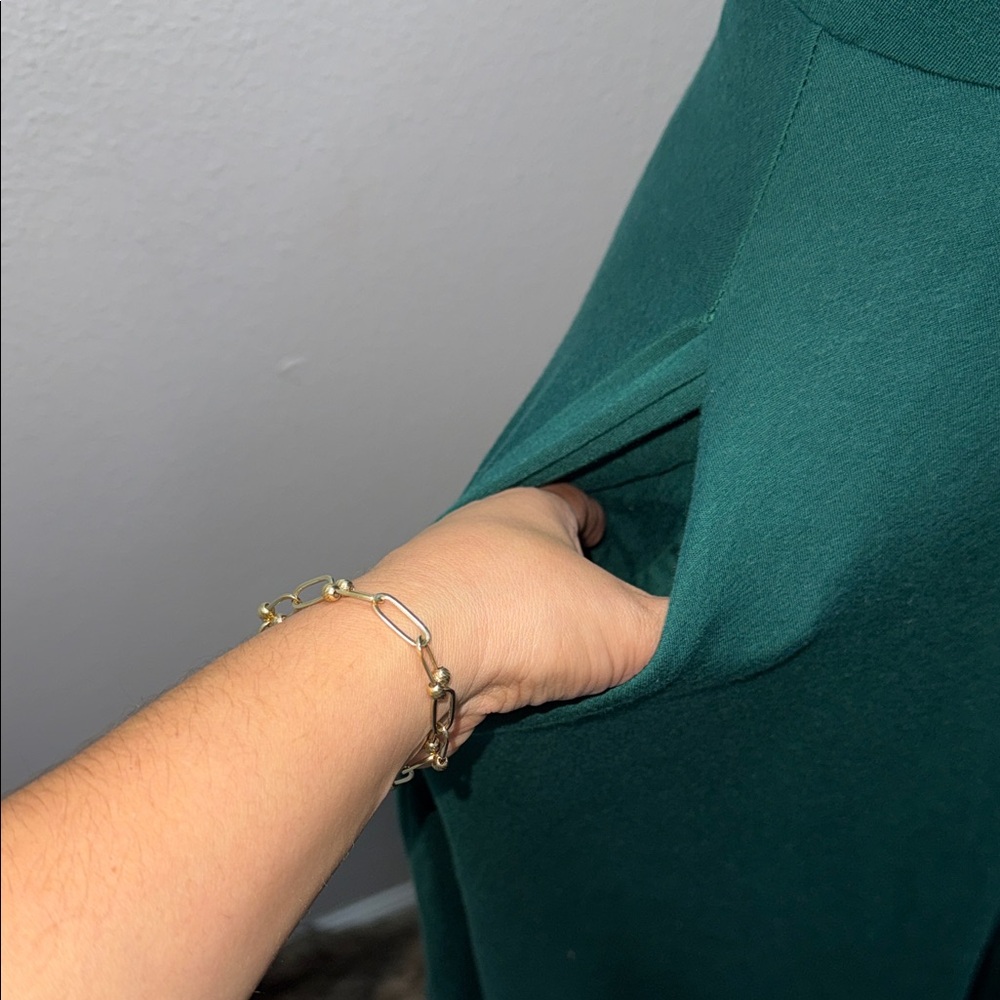 Reformation Deep Green Sleeveless Midi Dress - Picture 4 of 6